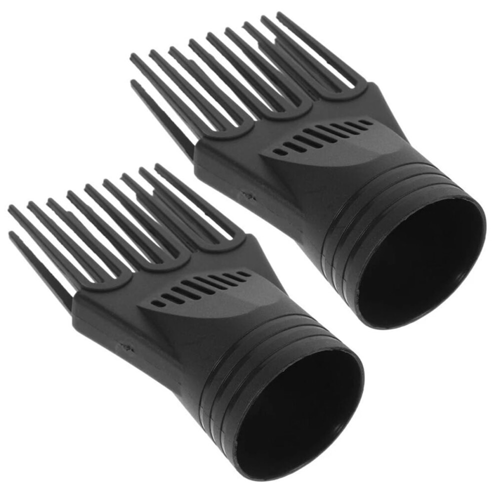 Unisex Black Universal Blow Hair Dryer Comb Attachment For Straightening, Detangling - Nozzle Hairdressing Salon Comb Styling Tools