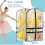 Conjunto com 2 bolsas transparentes para dança, com 4 bolsos, tamanho 40 (polegadas), ideais para viagens e apresentações de dança. 2