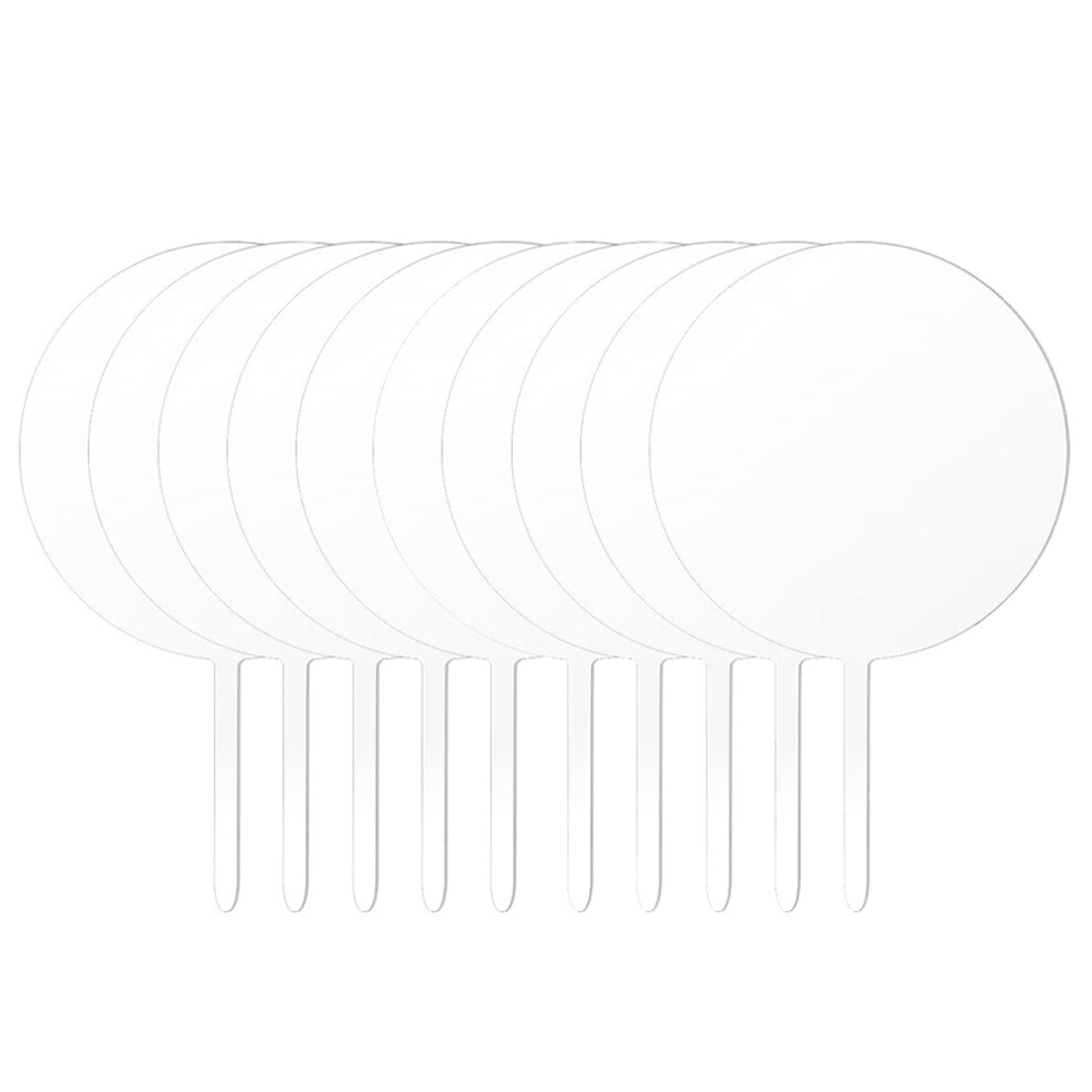 Round Acrylic Cake Toppers Clear Blank Circle Diy Cake Topper Blanks For Custom Wedding And Birthday Party Cake Decor 4852779926014