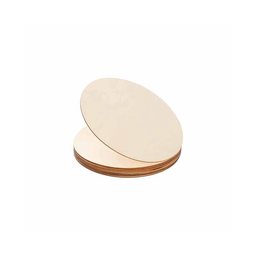 10Pcs Natural Wood Pieces Round Unfinished Wooden Discs For Crafts Centerpieces Diy Christmas Ornaments 4Inch 4852779928193