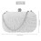 Borsa a mano alla moda con perline, da sposa, da sera, per feste 4