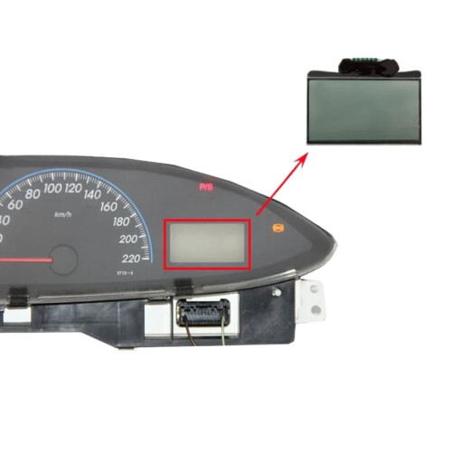 Painel de instrumentos com tela LCD preta, compatível com Vios 2008-2012. 2
