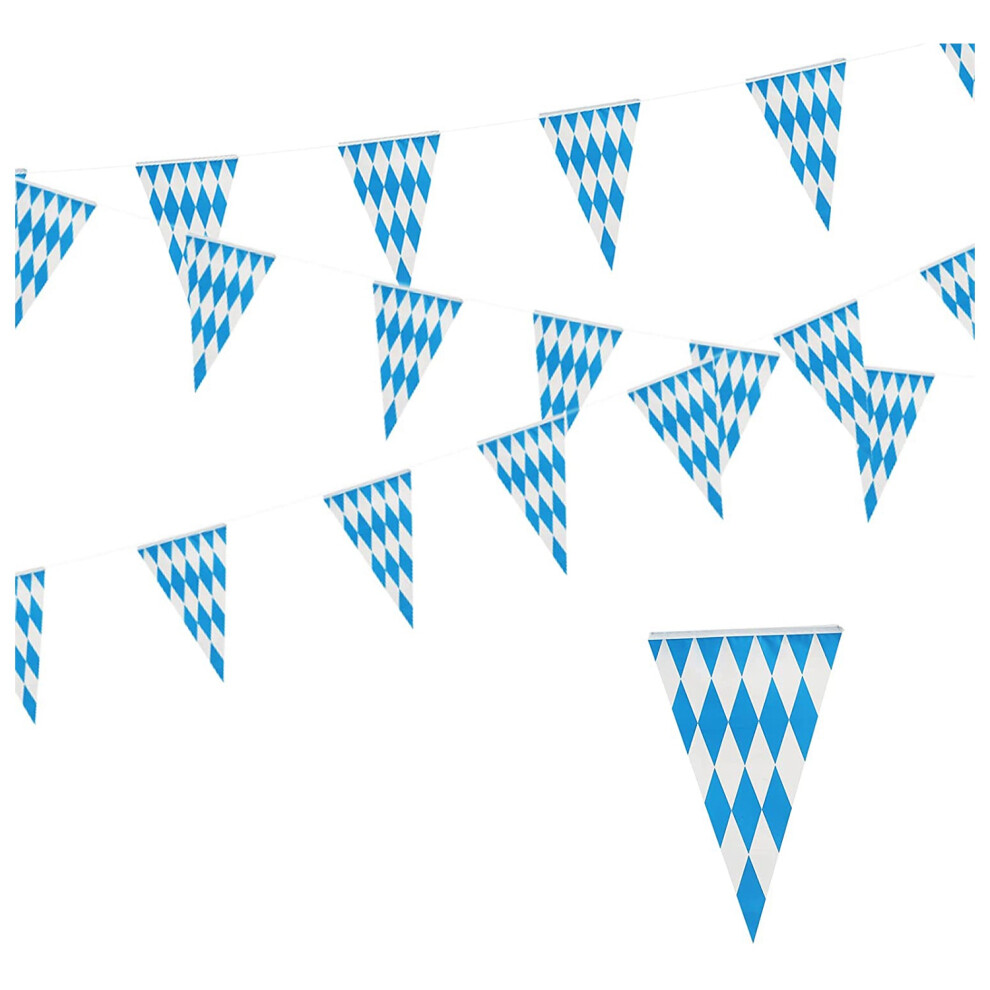 10M Bavarian Garland Decoration Oktoberfest Decor Party Oktoberfest Pennant Bavarian Banner Photo Prop 4852779926816