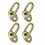 7100 Engine Lifting Bracket Set, 5,500 Lb Capacity Engine Lift Bracket Kit for Use with Load Levelers and Sling ,4 Pack 2