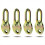 7100 Engine Lifting Bracket Set, 5,500 Lb Capacity Engine Lift Bracket Kit for Use with Load Levelers and Sling ,4 Pack 4