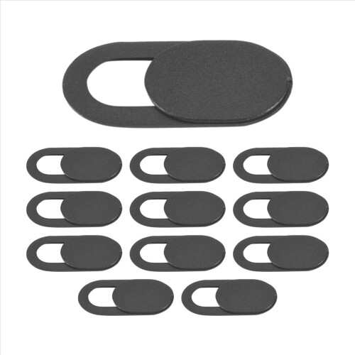 Pacote com 12 protetores de câmera ultrafinos para laptop, compatíveis com computadores, notebooks e PCs. 1