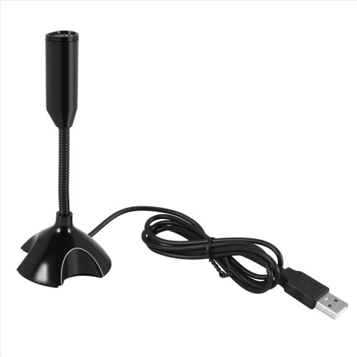 Microfone USB flexível com cancelamento de ruído para PC, computador e laptop. 2