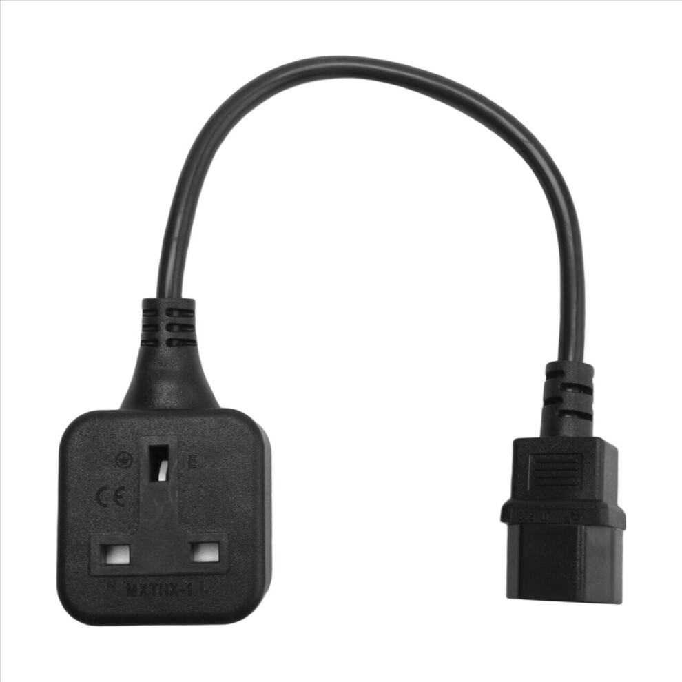 Iec320 C14 To Uk Bs1363a Outlet Socket,Iec C14 Male Plug To Uk 3Pin Female Socket Power Adapter Cable For Pdu Ups(0.) 4852957338325