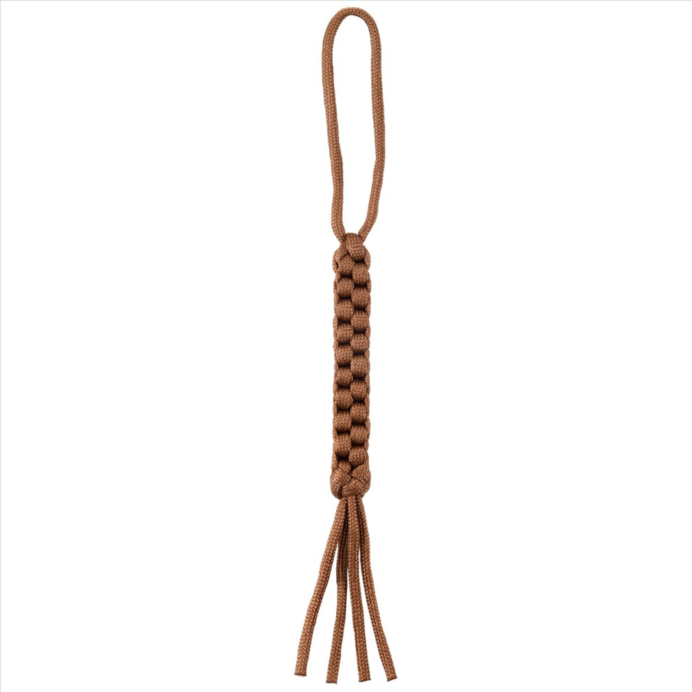 Paracord Square Weave Knife Lanyard-Khaki 4852957340557