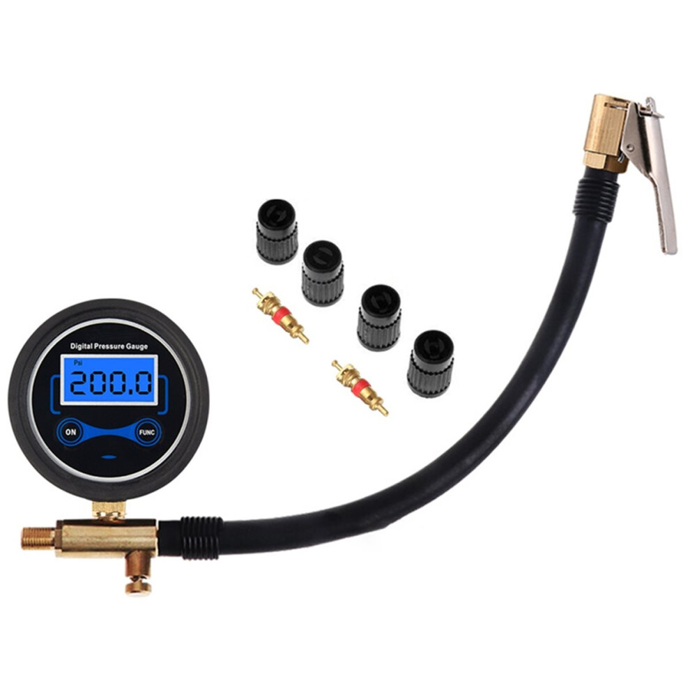Tire Inflator Pump Lcd Display Car Tire Pressure Inspection Tool Quick Connect Compact Digital Tire Inflator Hose 4852957344432