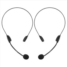 Conjunto de 2 Fones de Ouvido para Cosplay, Acessórios com Microfone Falso para Decoração de Festa de Halloween e Cantor de Rock.
