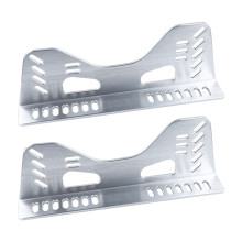 2-teiliges Set seitlicher Befestigungswinkel für Fahrzeugsitze, universelle Autositzbefestigungen, Aluminiumlegierung, schwarz