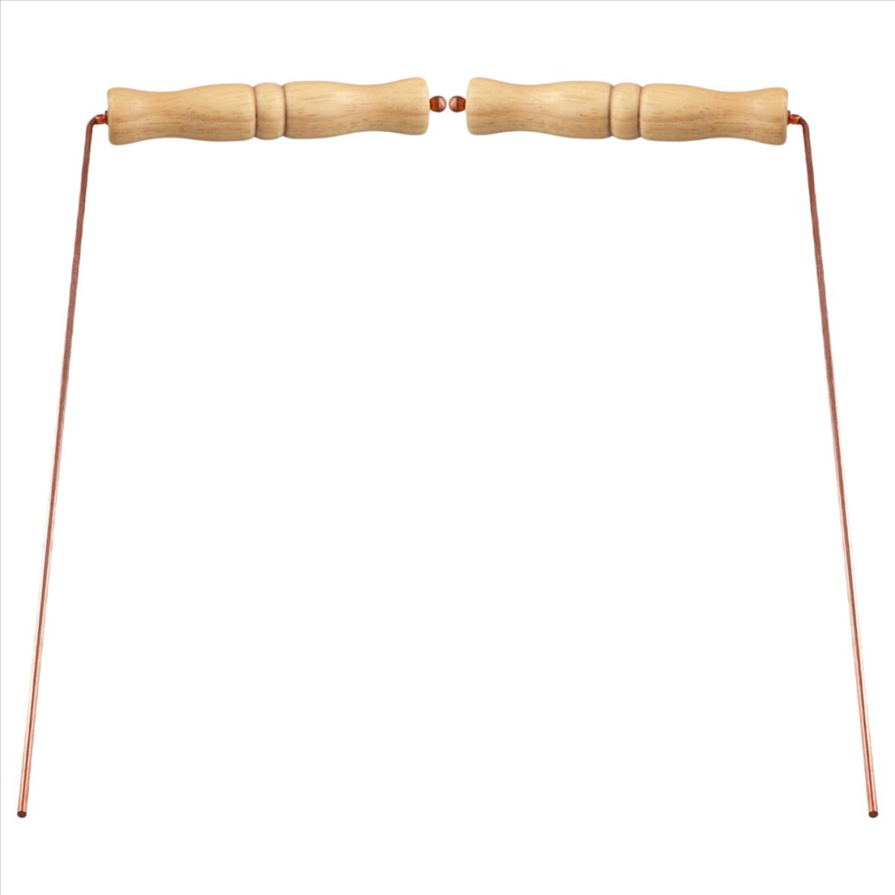 Copper Dowsing Rods Kit For Divination Tool - Natural Wooden Handles Divining Rods 4852957356435