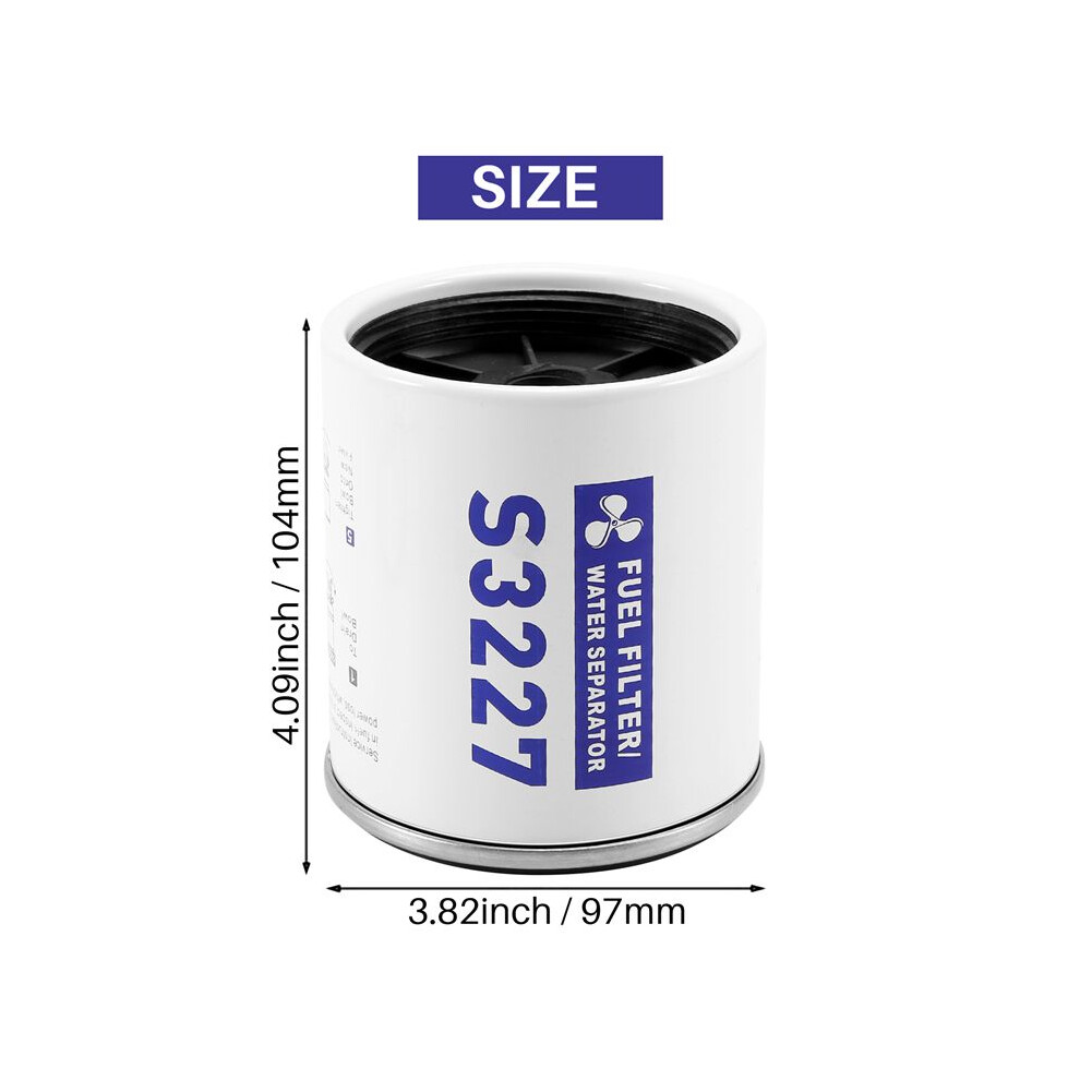 S3227 Outboard Marine Filter Elements Water Separator Filter Elements White 4852957364201