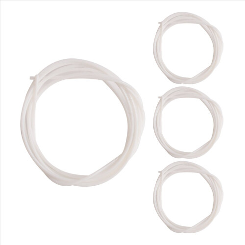 Conjunto de 4 cordas de nylon brancas para ukulele, compatíveis com instrumentos de 21, 23 e 26 polegadas.