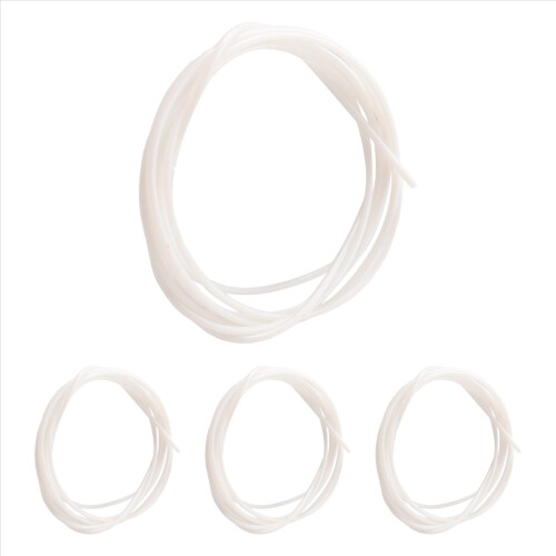 Conjunto de 4 cordas de nylon brancas para ukulele, compatíveis com instrumentos de 21, 23 e 26 polegadas. 1