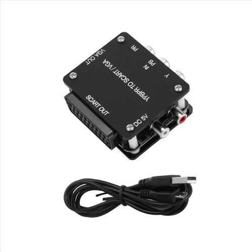 YUV TO RGBS YPBPR to SCART YPBPR TO VGA Component Transcoder Converter Game Console, RGBS to Color Difference Component 2