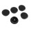 5 Pcs Black 70mm Dia Round Plastic Cable Hole Covers for Computer Desk 2