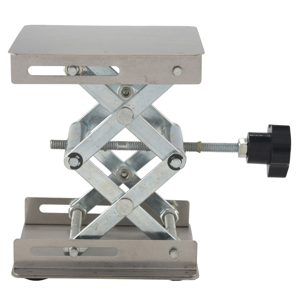 Scientific Lab Jack-100 X 100Mm Stainless Steel Lab Stand Table Rack Scissor Lab-Lift Lifter For Science Experiment 4852957376532