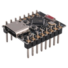 Placa de Desenvolvimento ESP32-C3: Mini placa de desenvolvimento ESP32 com Wi-Fi e Bluetooth, fácil expansão e flexibilidade de alimentação.