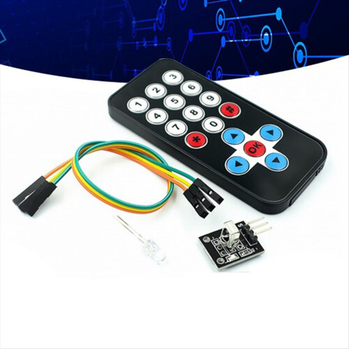 Remote Control Module HX1838 Infrared Wireless Remote Control Kit Remote Control Robot Multi-Functional Module 2