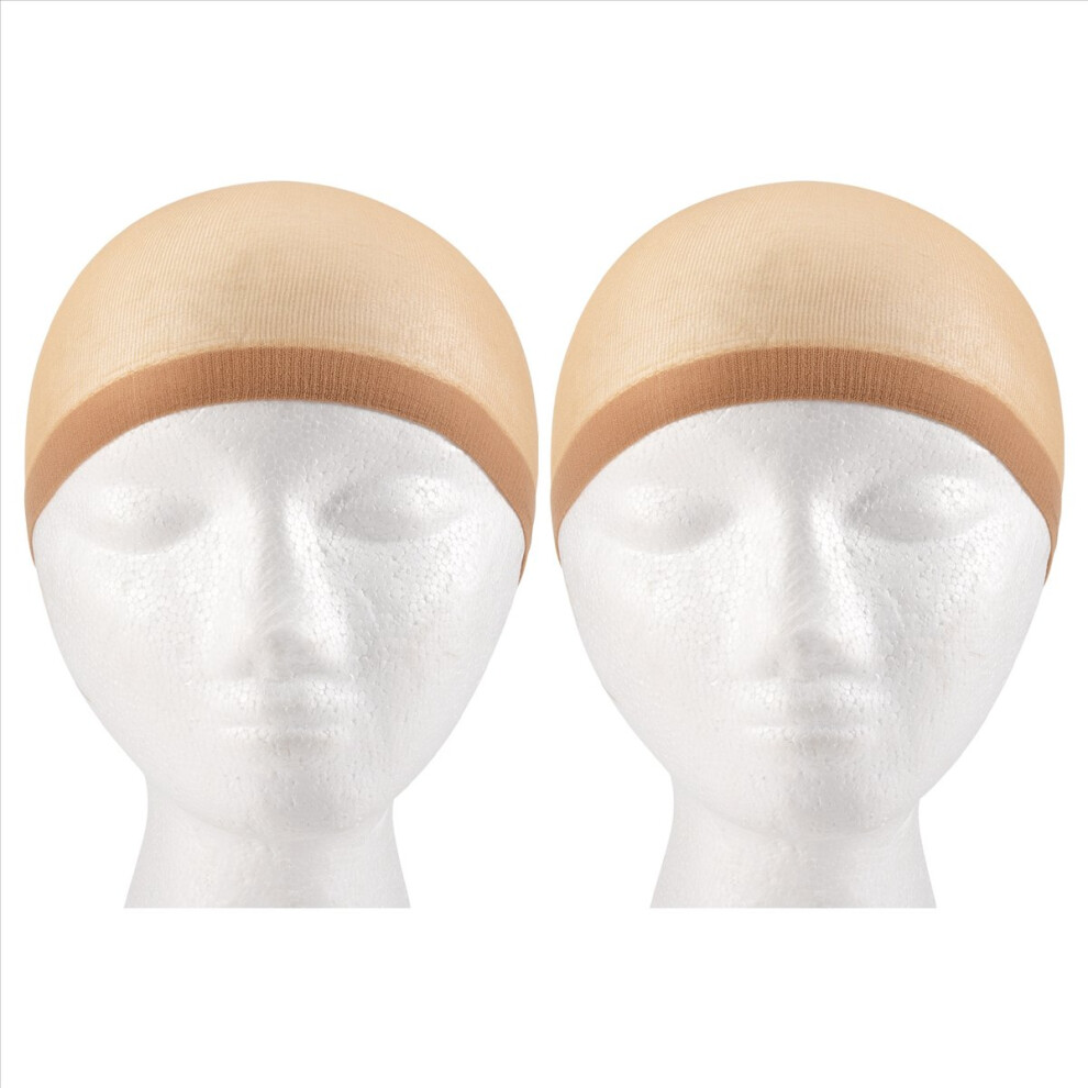 Deluxe Wig Cap Hair Net For Weave 2 Pieces/Pack Hair Wig Nets Stretch Mesh Wig Cap For Making Wigs Free Size(Skin Tone) Light 4852957370127