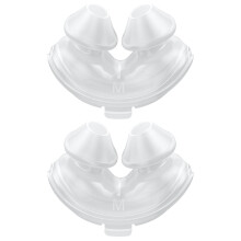 2 piezas para P10 cojín nasal CPAP máscara accesorios reemplazo silicona suave doble pared M