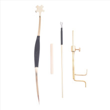 Kit de ferramentas para luthier de violino em metal, conjunto para instalação de cavalete, ferramentas para fabricação e reparo de violinos.