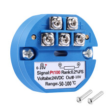 Transmissor de temperatura RTD PT100 DC24V -50 ~ 100 graus, saída 0-10V