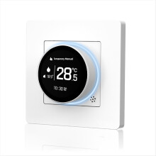 TuyaZigBee Smart Knob Thermostat Star Ring Series Temperature Controller Water Boiler Electric Heating with Wihte
