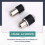 Adjustable Tap Socket Set Adapters 1/2,1/8 Drive 3/8 Tap Sleeve Extraction Holder Threading Tool 2Pcs 5