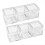 10Pcs Acrylic Box Trays for 0.39Inch 10mm Elements Cubes Clear Case Periodic Table Bracket for Elements Collections 7