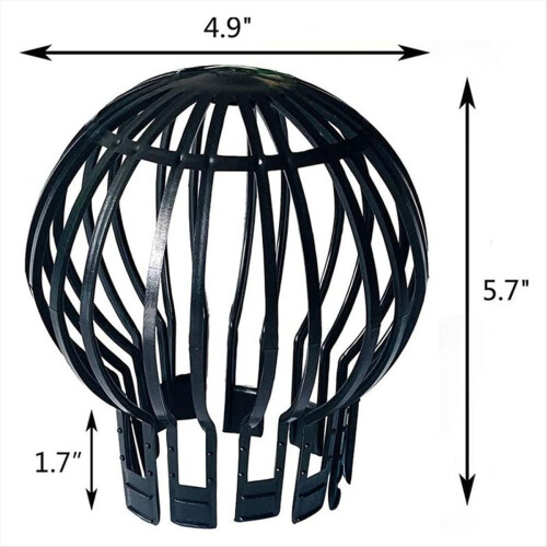 8Pcs Plastic Gutter Guards, Downpipe Leaf Guard, Downspout Filter, Drain Pipe Debris Dirt Protector, Drain Cover 2