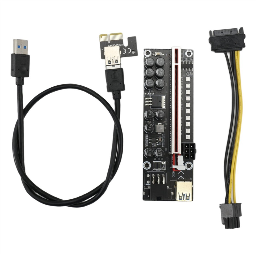 V014-Max Pci-E Riser Card Usb 3.0 Cable Pci Express 1X To 16X Extender Pcie Adapter For Gpu Btc Mining 4852957389648