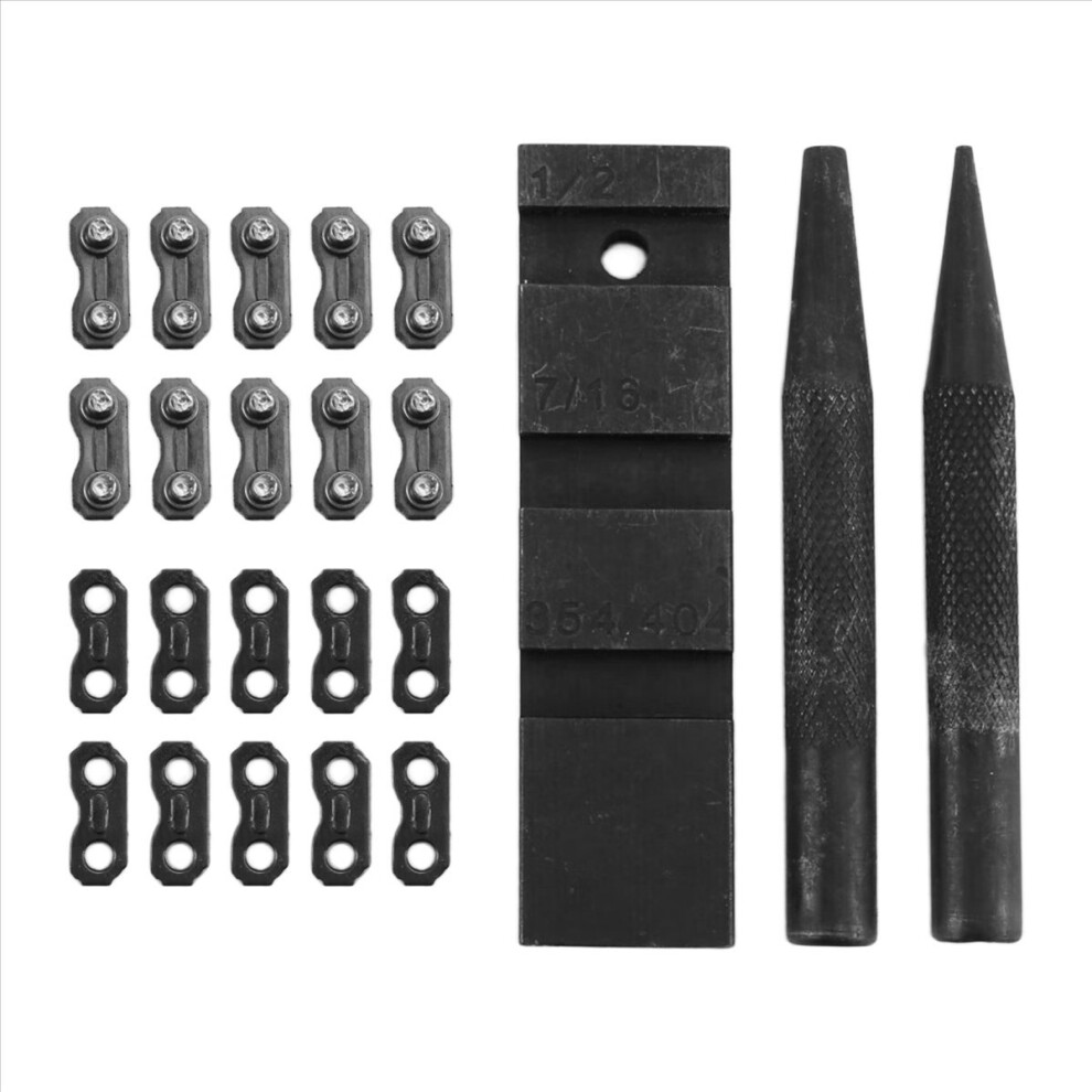 3Pcs Pocket Chainsaw Breaker Chain Saw Repairing Mending Tool Set With 10 Sets 0.325In Chainsaw Chain Joiner Link Repair 4852957379854
