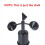 Wind Anemometer Shell Wind Wind Part Direction Indicator Shell Wind Sensor Replaceable Shell Use for Wind Sensor 3