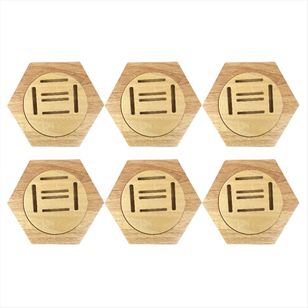 Simple Wooden Medal Rack Hexagonal Wall Medal Rack Decorative Wall Mount Bedroom And Living Room Medal Storage Rack 4852957386333