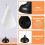 48 mini supports de drapeaux de table (10 x 15 cm) - Noir 3