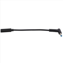 Adaptérový kábel USB typu C samica na HP4506 samec 90 s konektorom 4,5 x 3,0 mm, jednosmerný napájací menič s čipom PD senzora pre notebook