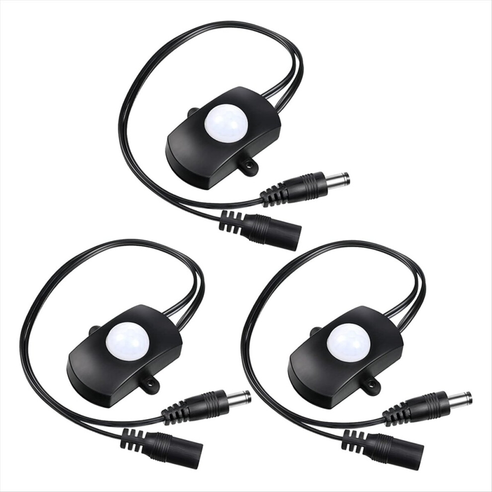 3Pcs Dc 5V-24V 5A Pir Motion Activated Sensor Switch Occupancy Motion Sensor With Dc Coupler Cable For Party Light 4852957391788