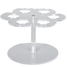 Eiswaffelhalter, 6-Loch, durchsichtiger Acryl-Eiscreme-Präsentationsständer, Cupcake-Zuckerständer, Lebensmittelpräsentationsständer