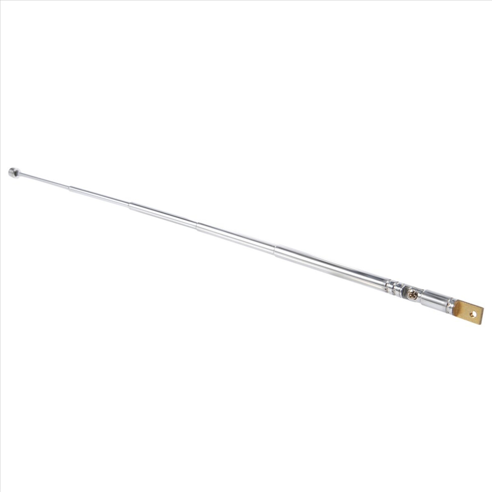Replacement 25.4Cm 10" 5 Sections Telescopic Antenna Aerial For Radio Tv 4852957340779