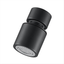 Kitchen Faucet Head Filter Adjustable Rotary Splashback Tap Nozzle Bubbler Kitchen Sink Faucet Black A