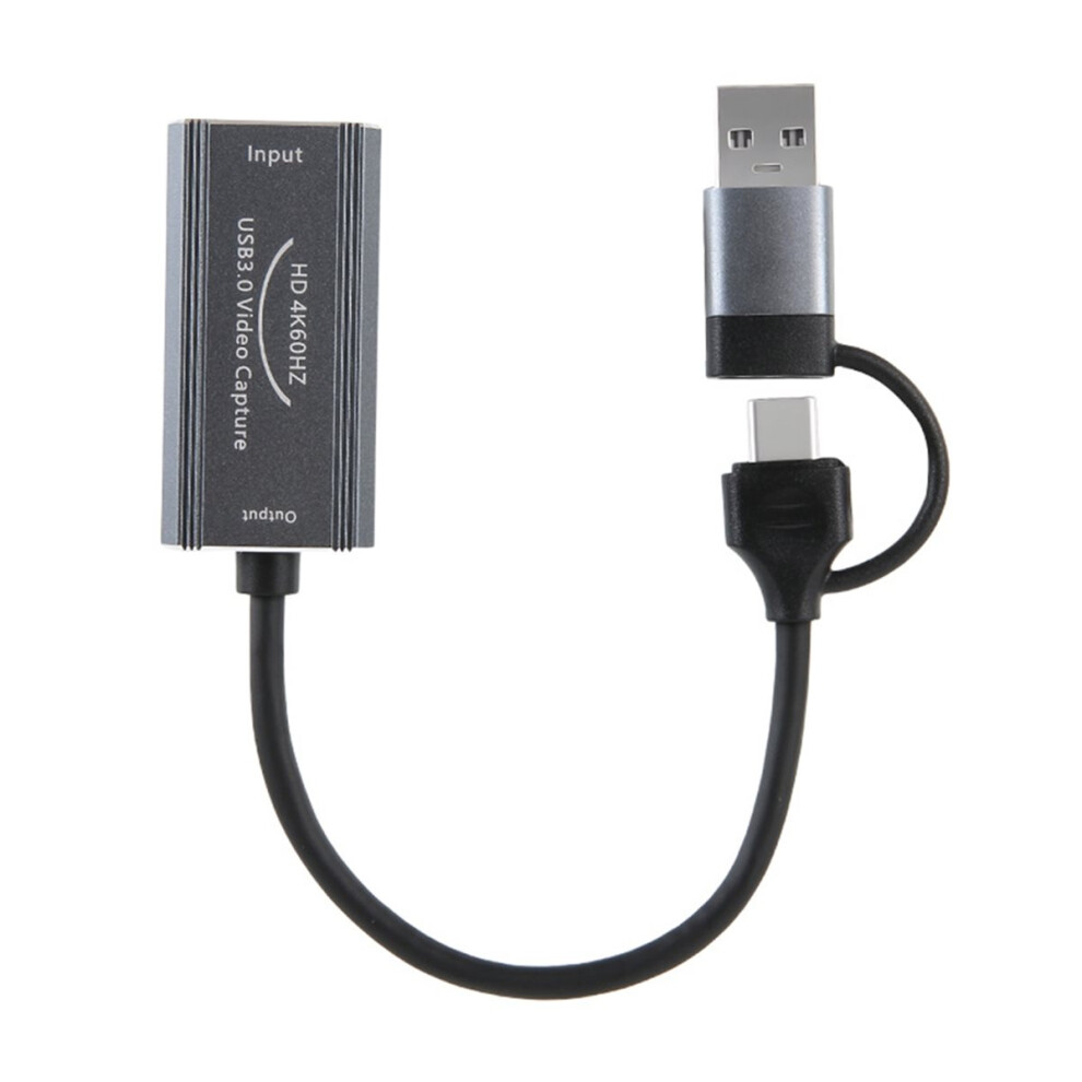 4K Video Capturing Card Type C+Usb To Hdtv Video Grabber Recorder For Game Camcorder Camera Recording Live Streaming 4852957309059