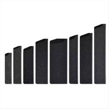 Set di 8 protezioni per i bordi dei coltelli, fodero universale in plastica ABS nera, rivestimento anti-feltro, utensili da cucina per chef