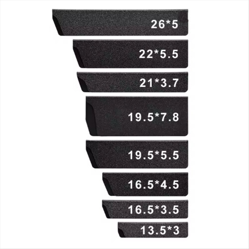 8-Piece Knife Edge Guard Set Black Universal ABS Plastic Sheath Non- Felt Lining Chef Kitchen Tools 1