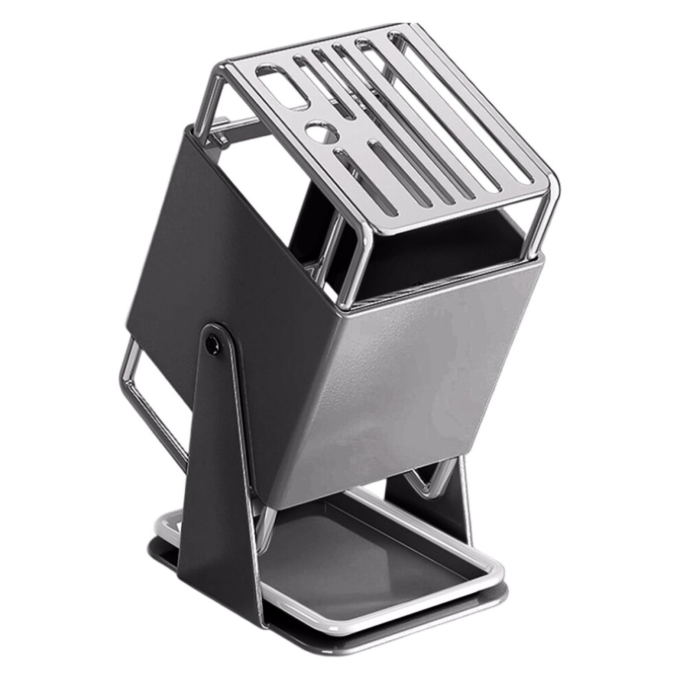 Knife Rack Kitchen Household Countertop Knife Holder Integrated Block Storage Rack Detachable Draining No Installation A 4852957391634