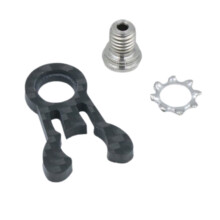 Fiets Carbon Catcher Krabklem Balhoofdbuis Bevestigingsgesp + TC4 Titanium Schroeven voor Vouwfiets Fietsonderdelen