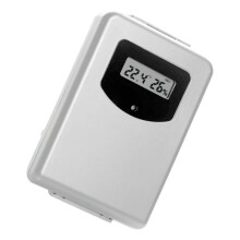 Termômetro digital sem fio remoto de 433 MHz com sensor de umidade e higrômetro para monitoramento e estação meteorológica doméstica.