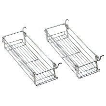 Seitliches Ablagefach aus Aluminium für den Außenbereich, Hängegitter, Erweiterungskorb, Klappgestell